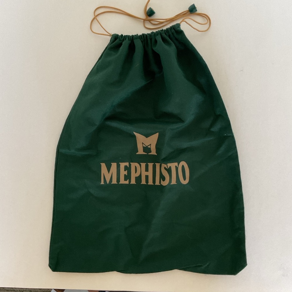 Mephisto Green Drawstring Dust Bag NWOT